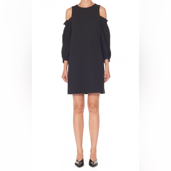 TIBI Crepe Open Shoulder Dress - Picture 1 of 5
